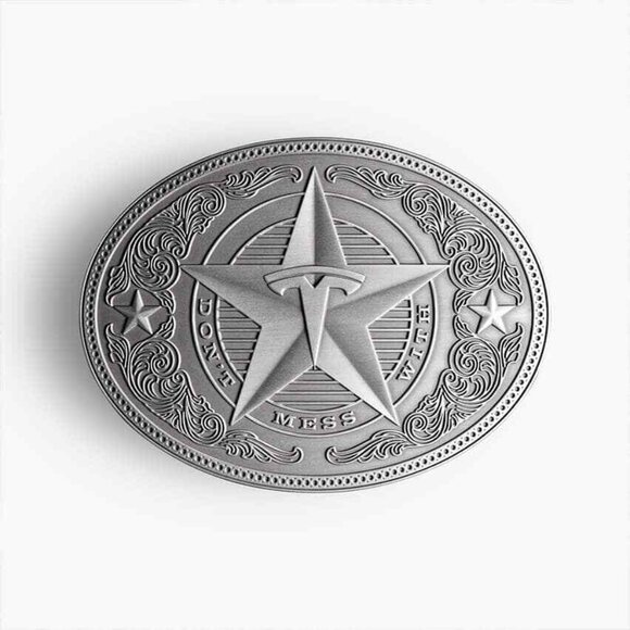 Tesla | Accessories | Tesla Mens Giga Texas Metal Belt Buckle Dont Mess ...